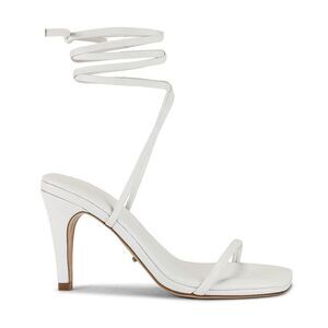 Tony Bianco Jenna Ankle Strap Heels in White Sheep Nappa SZ 7